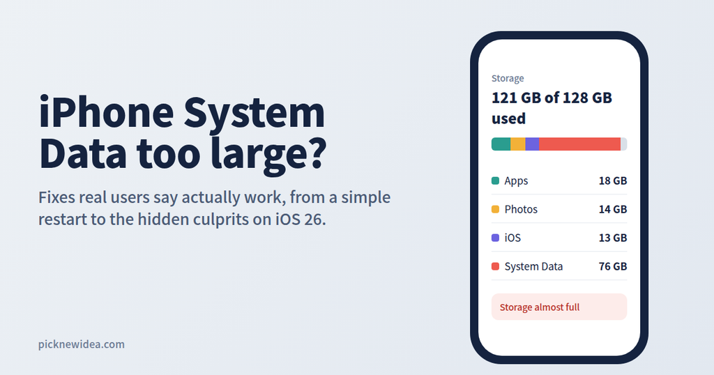 iPhone System Data Too Large? Real User Fixes That Actually Work